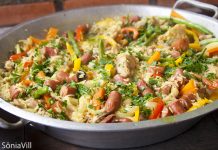 Galinhada arroz galinha legumes