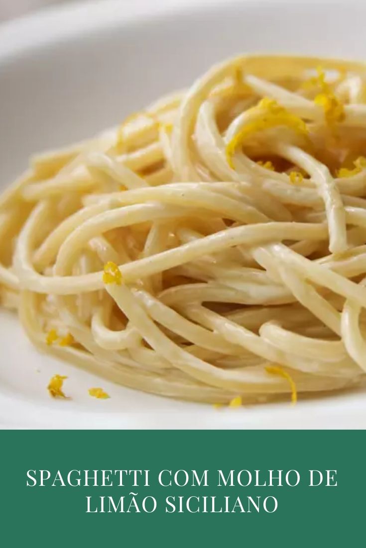 Spaghetti com molho de limão siciliano
