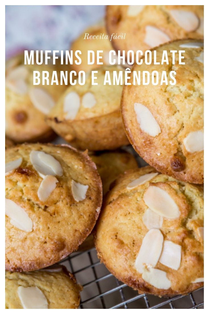 muffins chocolate branco amendoas
