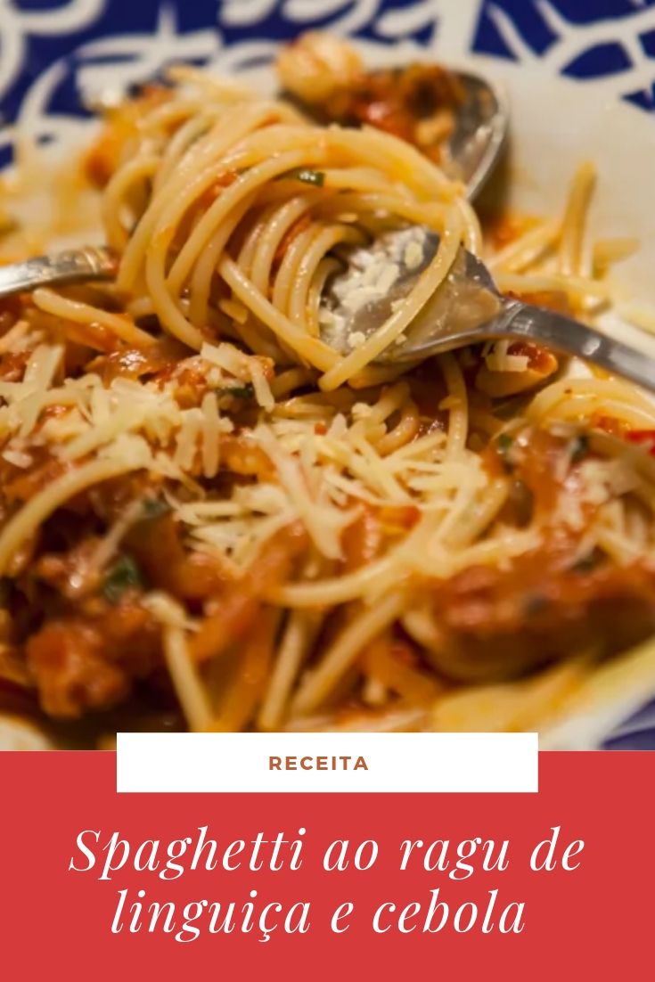 spaghetti-ragu-linguiça-cebola