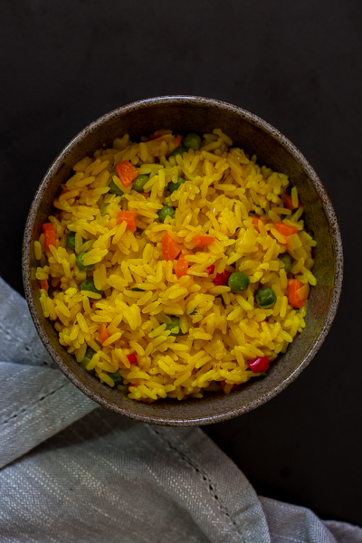 arroz legumes colorido