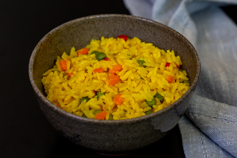 arroz colorido legumes